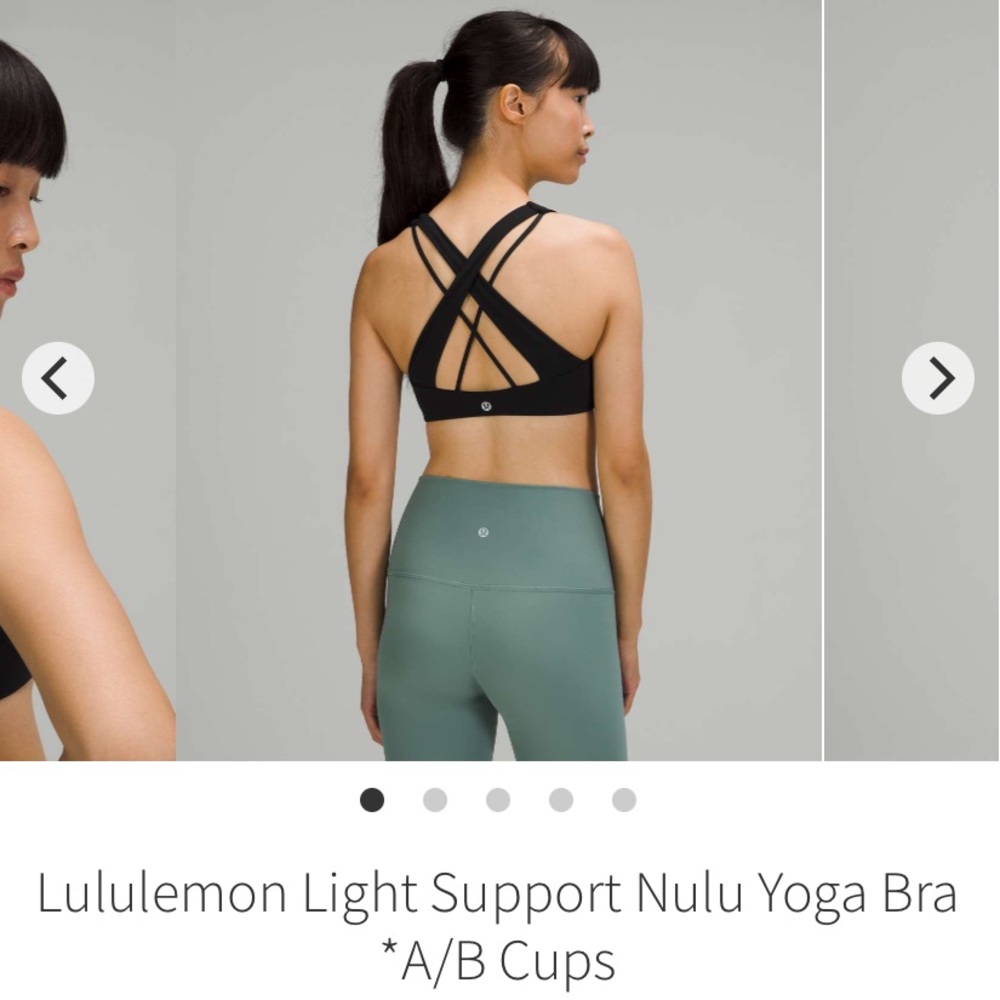 Lululemon NWT Sports Bra Black